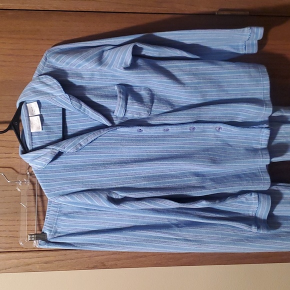 Other - Size M Blue Striped Pajama Set